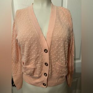 Juicy Couture pink cardigan sweater XS